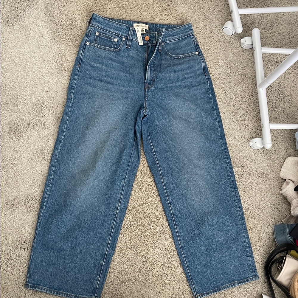 Madewell Curvy Perfect Vintage Wide Leg Crop Jean Sz 29, NWT